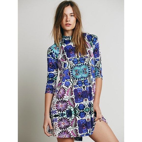 Free People Dresses & Skirts - Boho Free People Fiesta Floral Dress